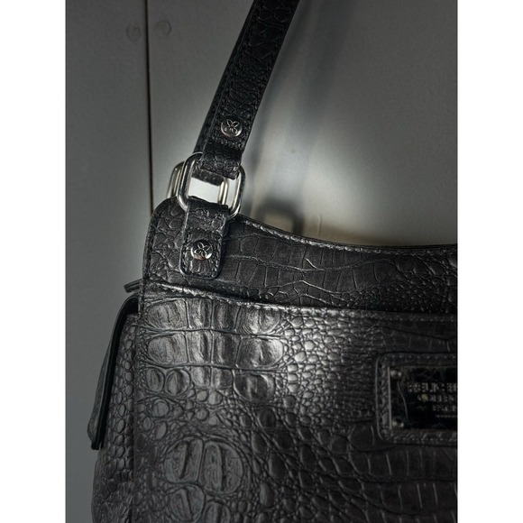 RELIC PURSE (Dark Charcoal Grey) Faux Leather - Zipper Closure (Great Condition) - Picture 15 of 16